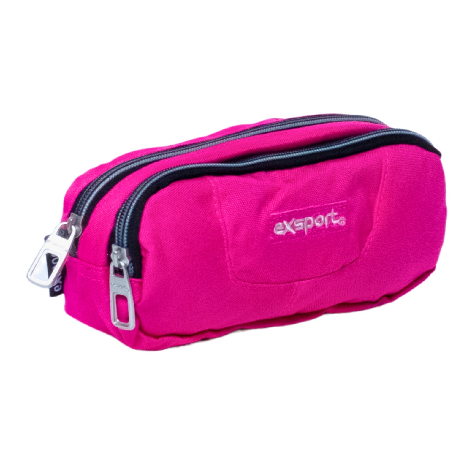 Exsport Plain Pencil Case 2 Compartments