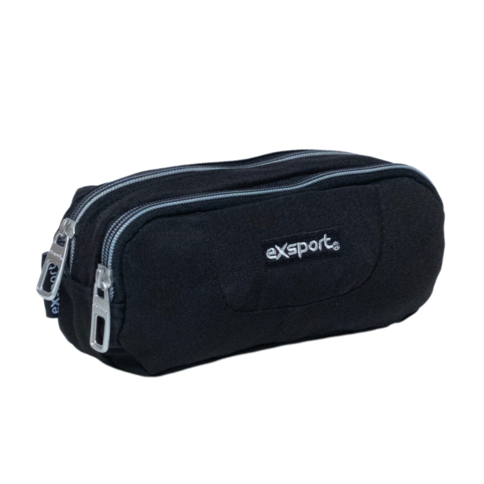 Exsport Plain Pencil Case 2 Compartments
