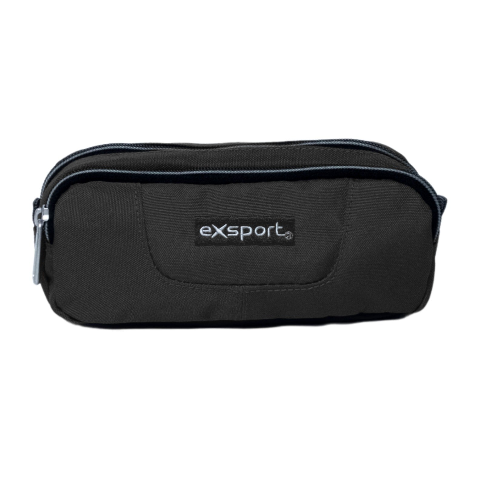 Exsport Plain Pencil Case 2 Compartments