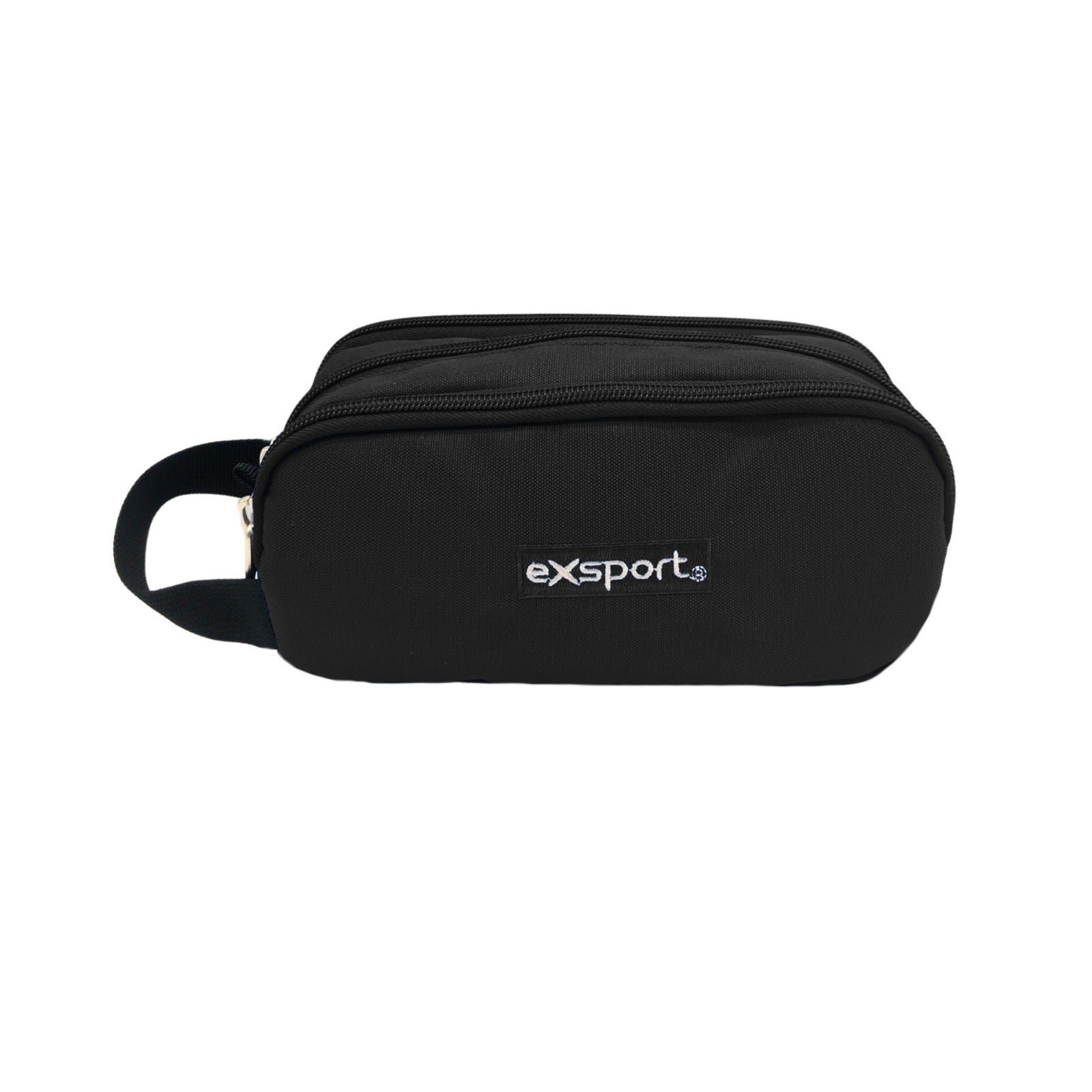 Exsport Plain Pencil Case 3 Compartments + Handle
