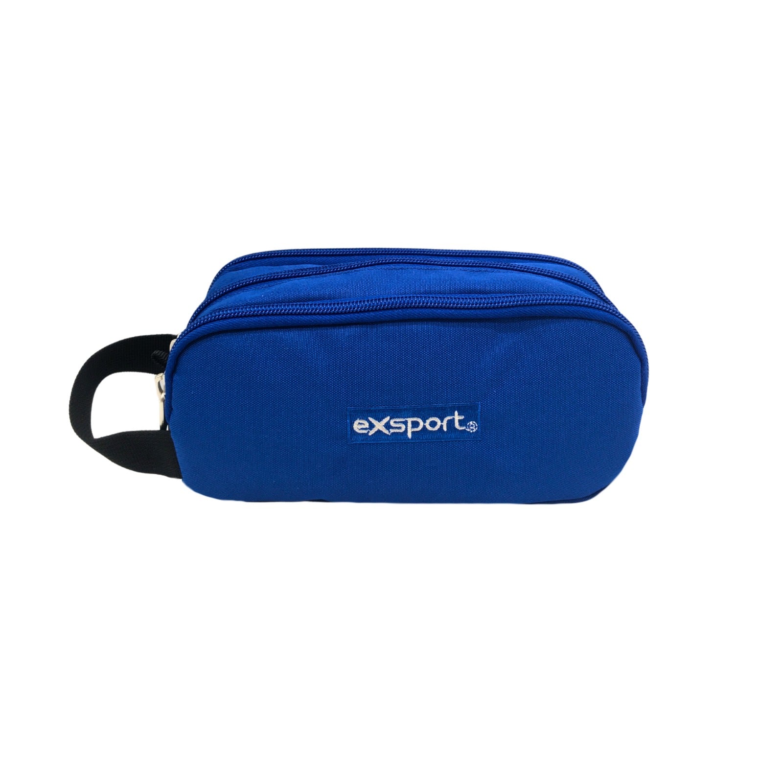Exsport Plain Pencil Case 3 Compartments + Handle