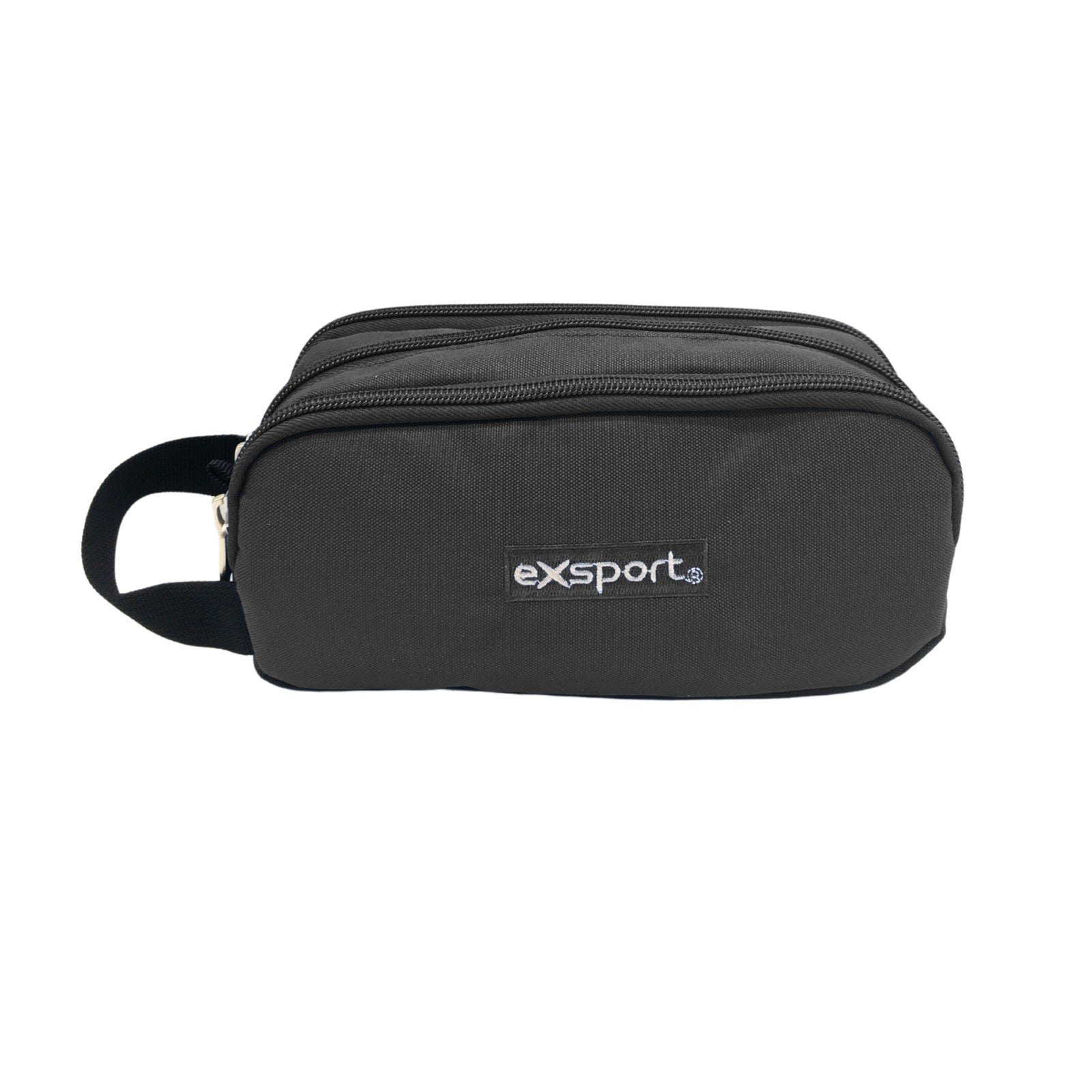Exsport Plain Pencil Case 3 Compartments + Handle