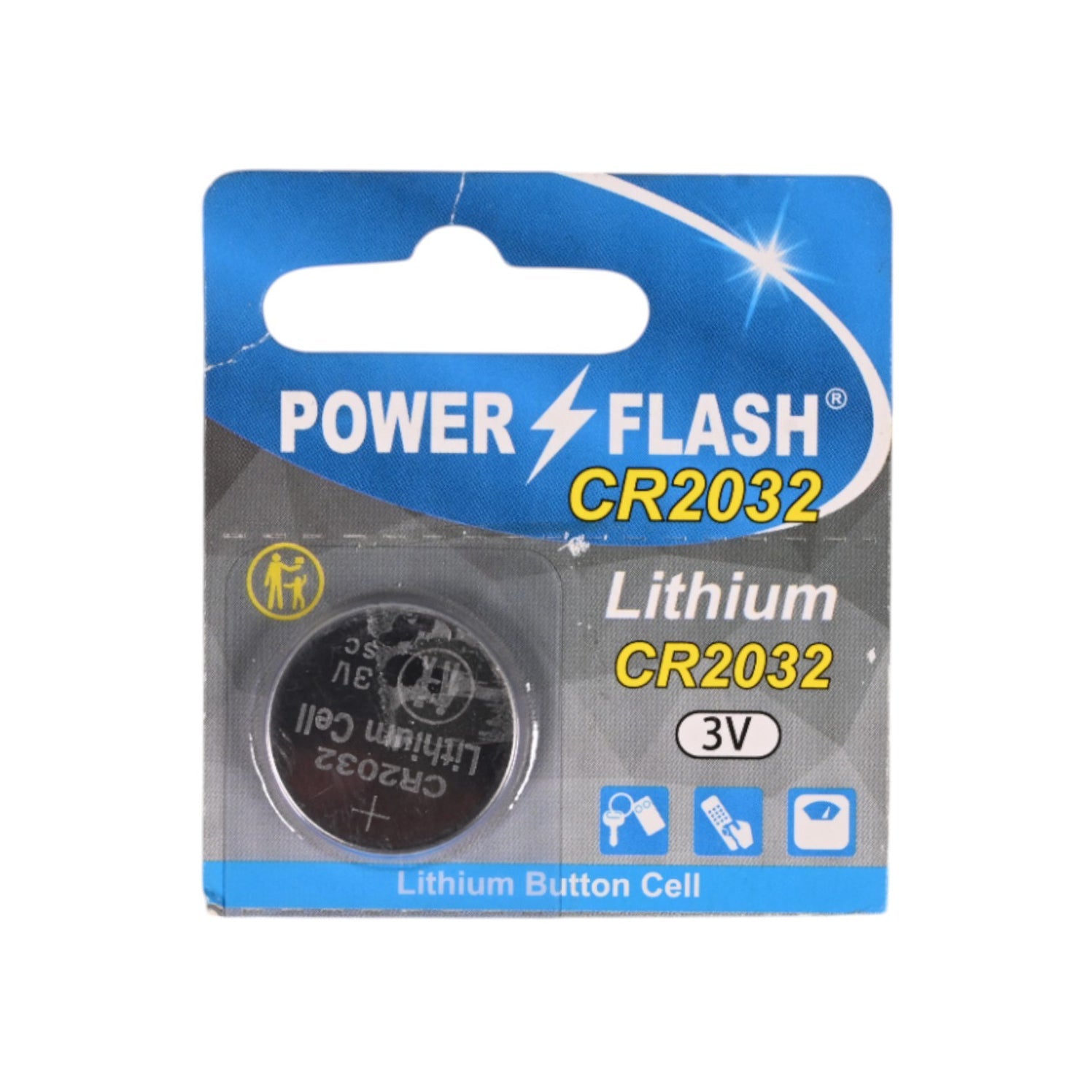 Power Flash 3V Lithium Button Battery