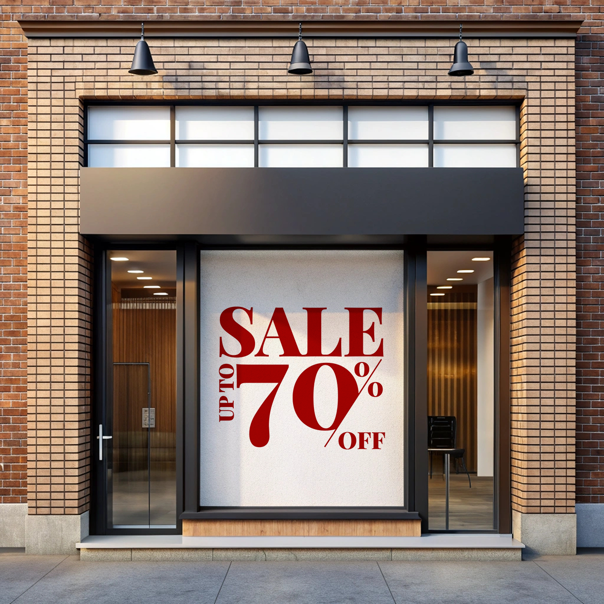 Red & White Sale Flex Banner