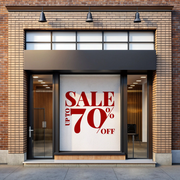 Red & White Sale Flex Banner