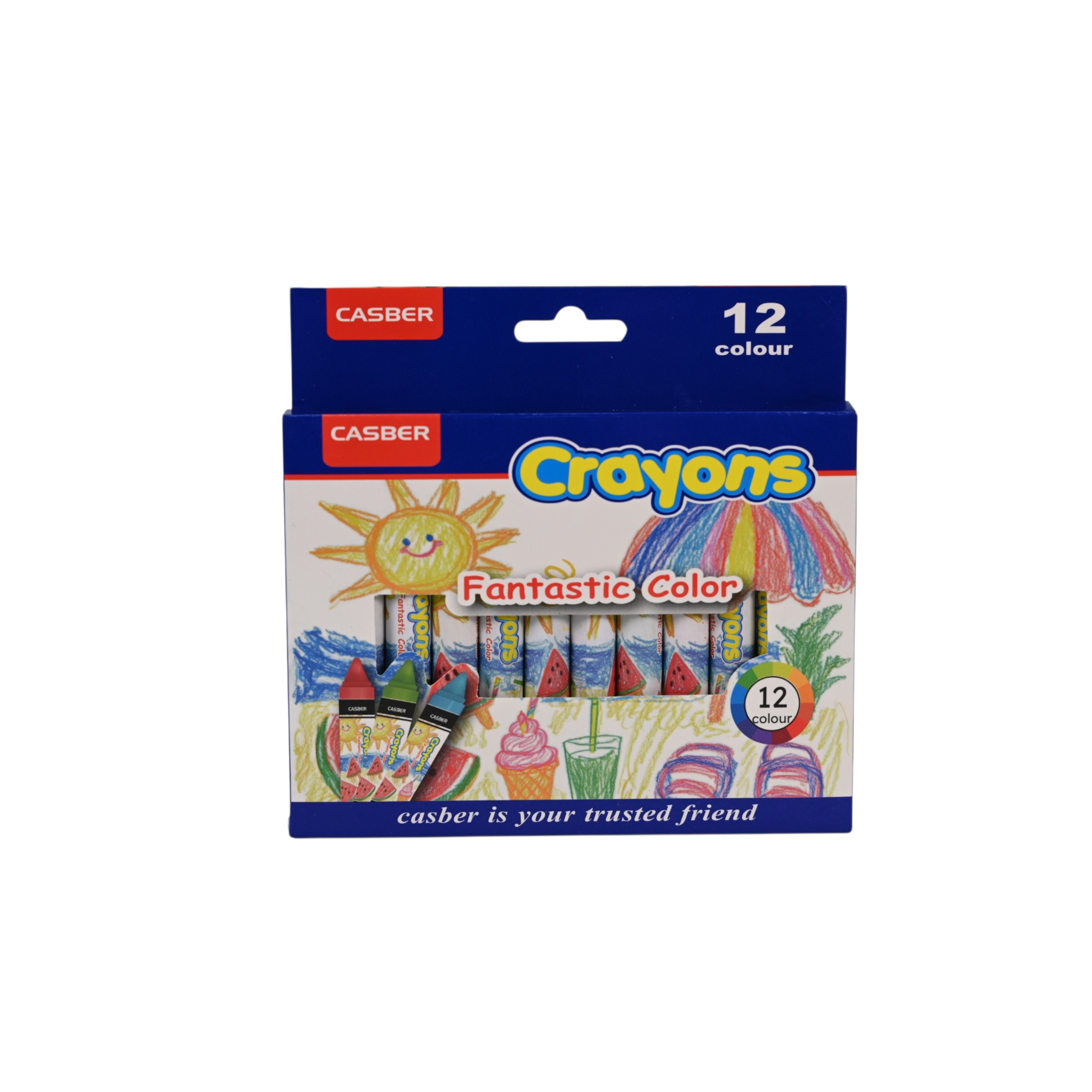 Casber Jumbo Crayons – 12 Colors