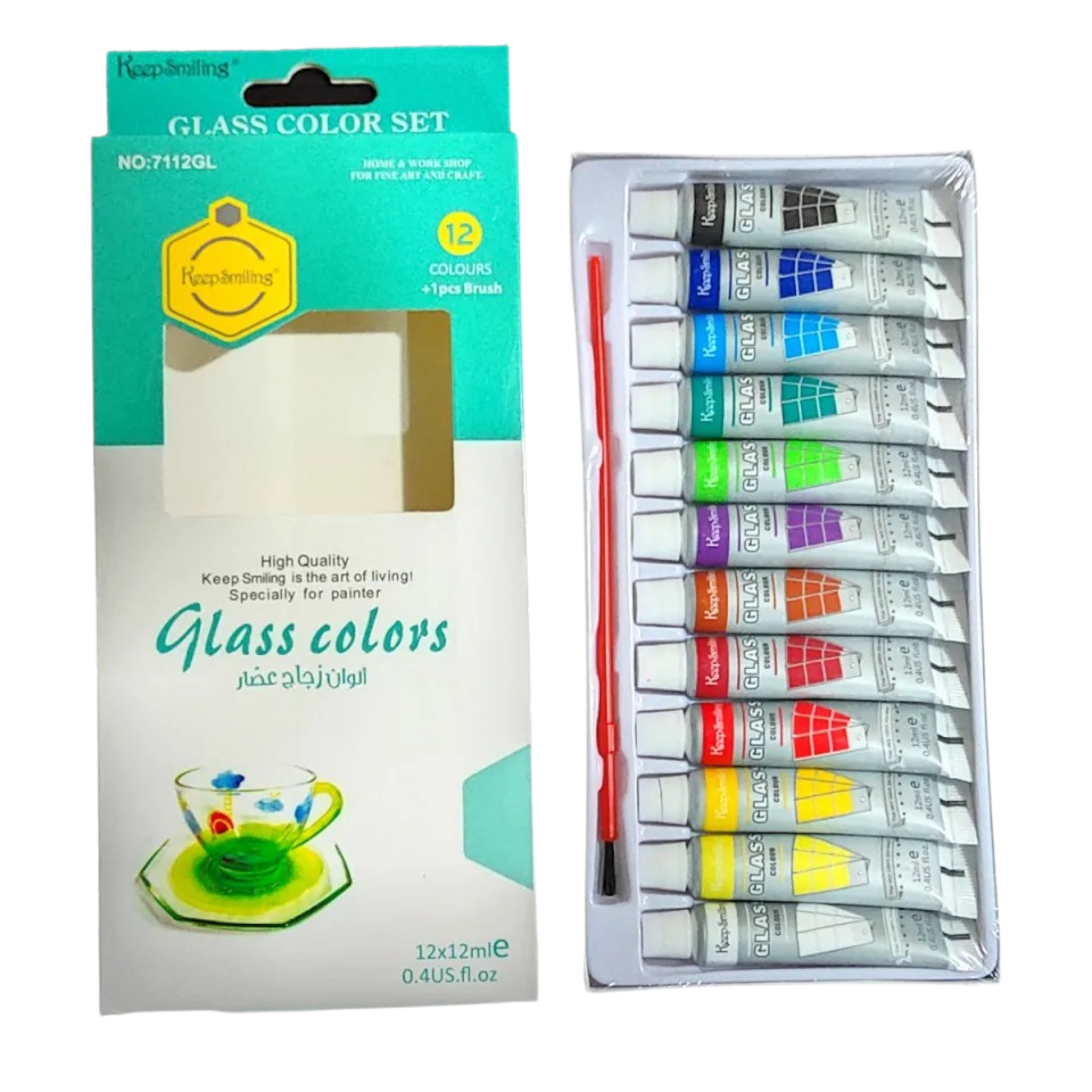 Keep Smiling Glass Color Set 12x11ml