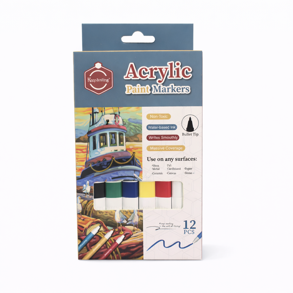 Acrylic paint markers set