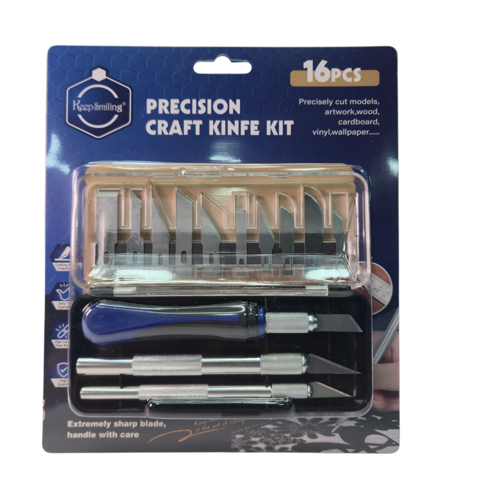 Precision Craft Knife Kit – 16 PCS