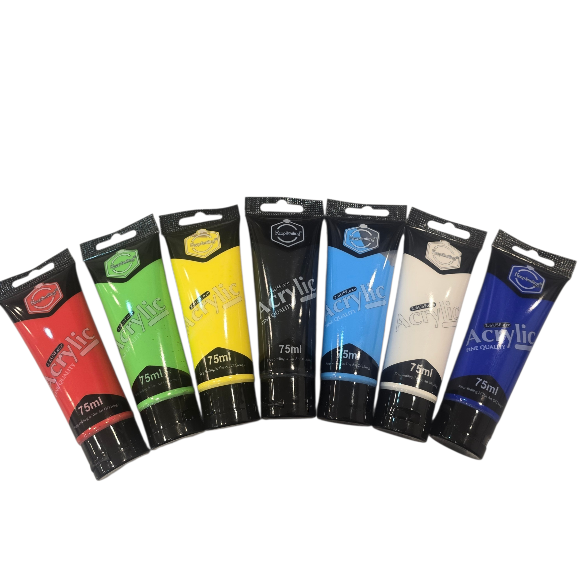Keep smiling Acrylic Tubes 75ml