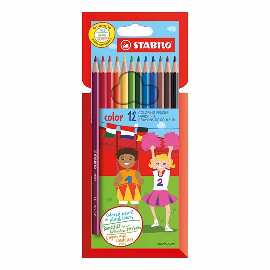 Stabilo Coloring pencils 12 Colors In Cardboard