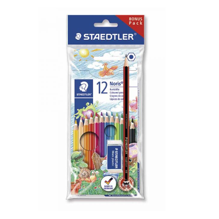 Staedtler Coloring Pencils + Graphite pencil + Eraser