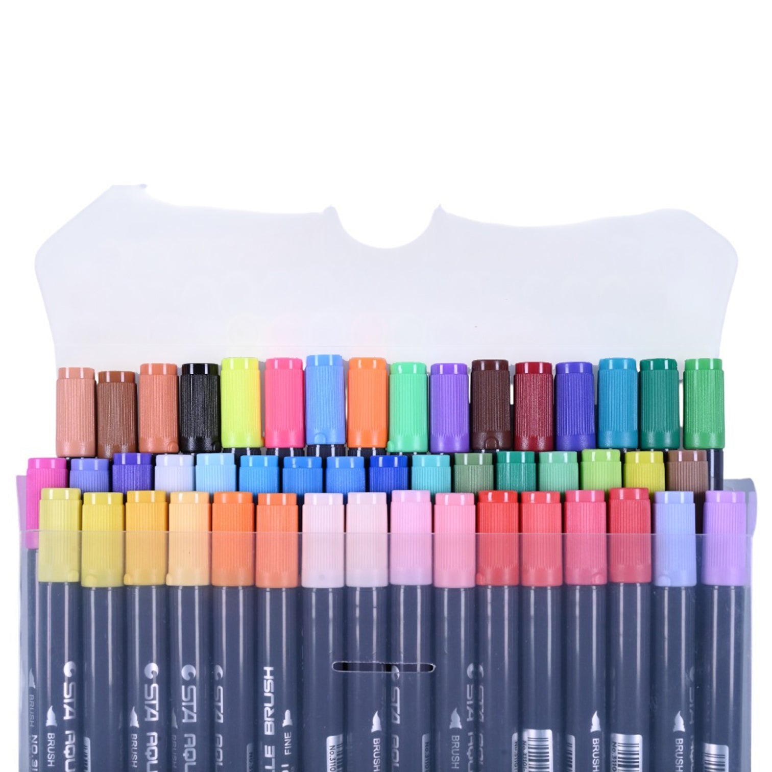STA Aquarelle Dual Brush Pen-48 Colors