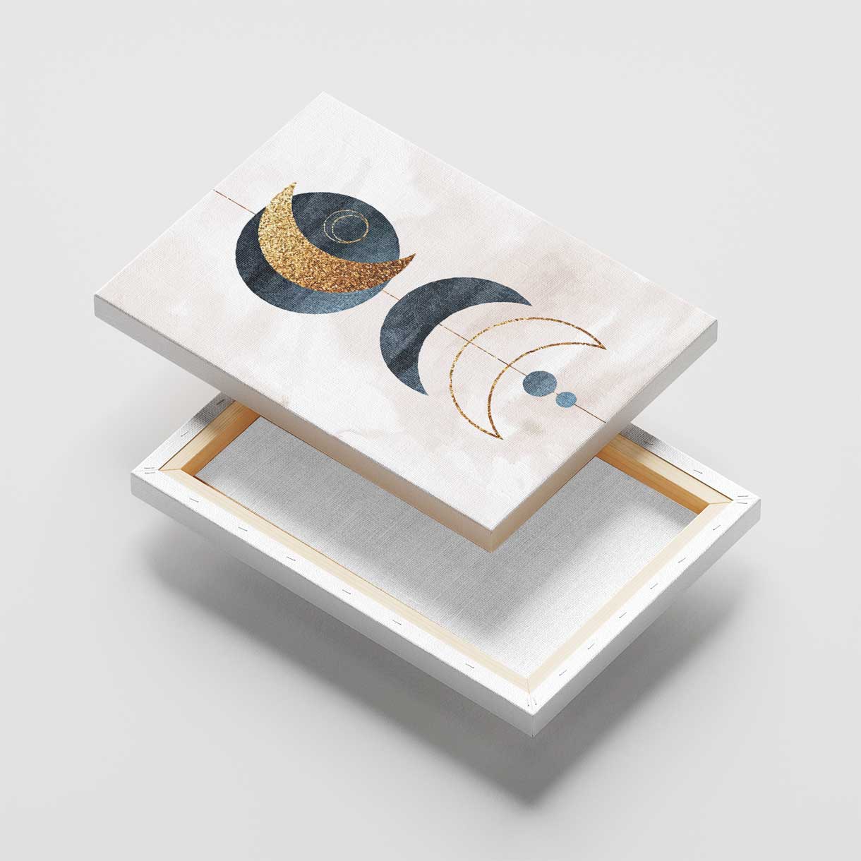 Stacked Moons Canvas
