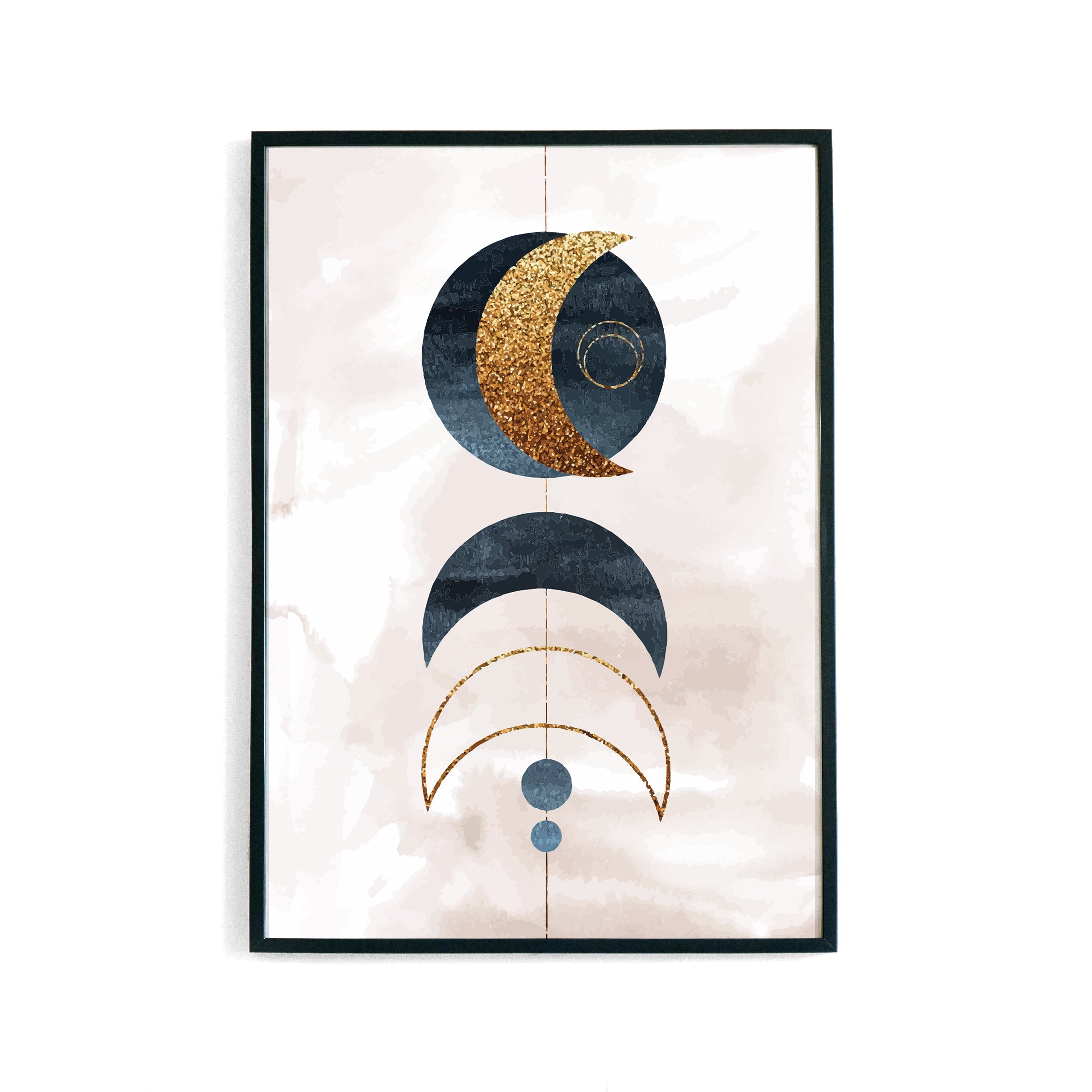 Stacked Moons Poster