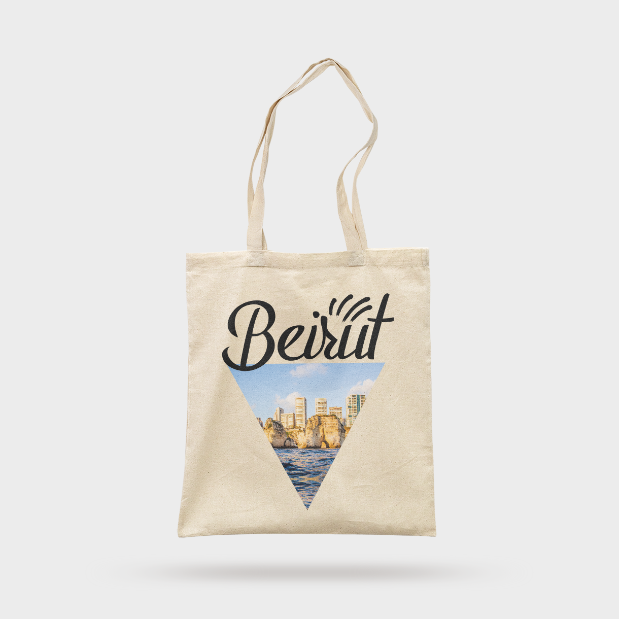 Triangle Beirut View Tote Bag