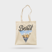 Triangle Beirut View Tote Bag