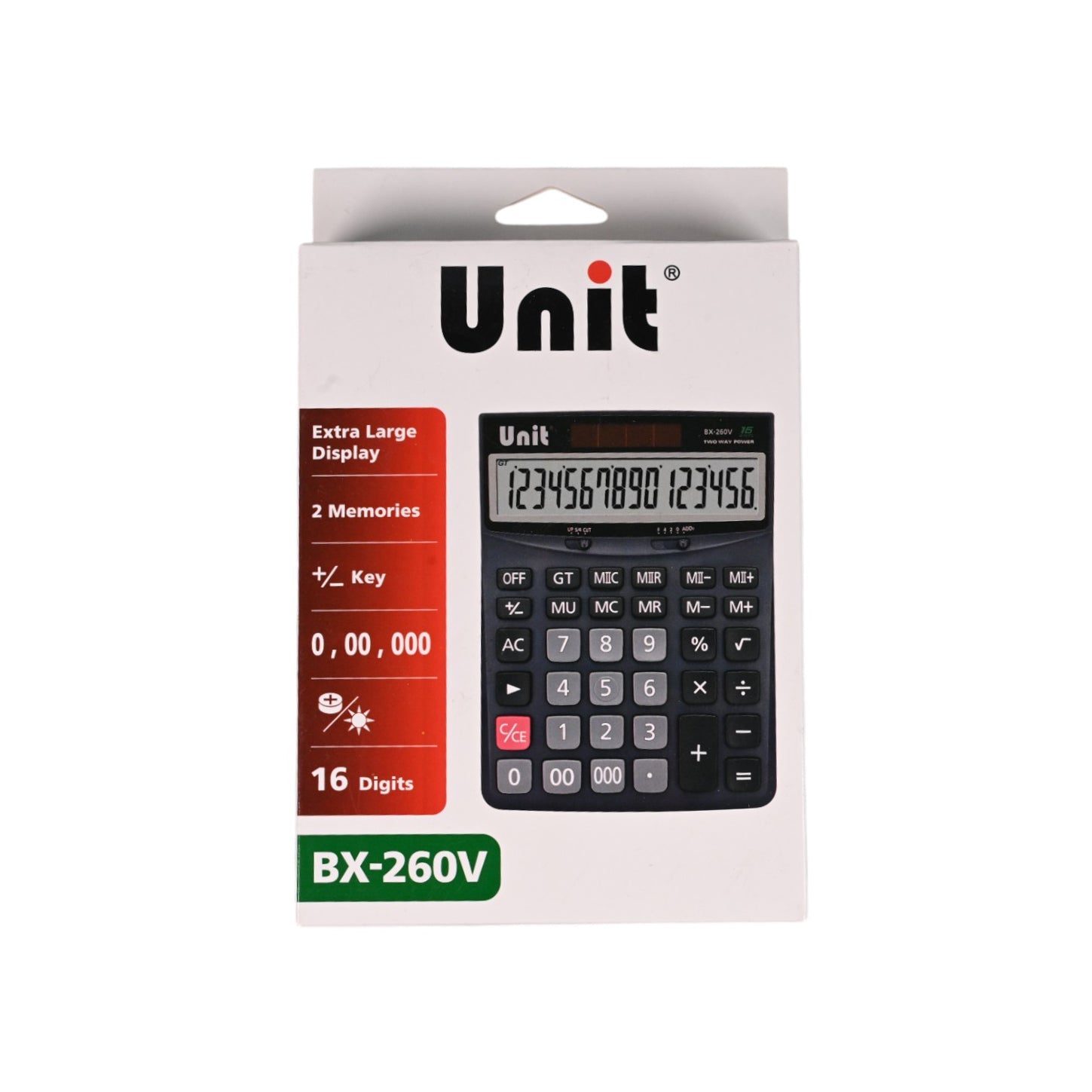 Unit Office Calculator BX-260V