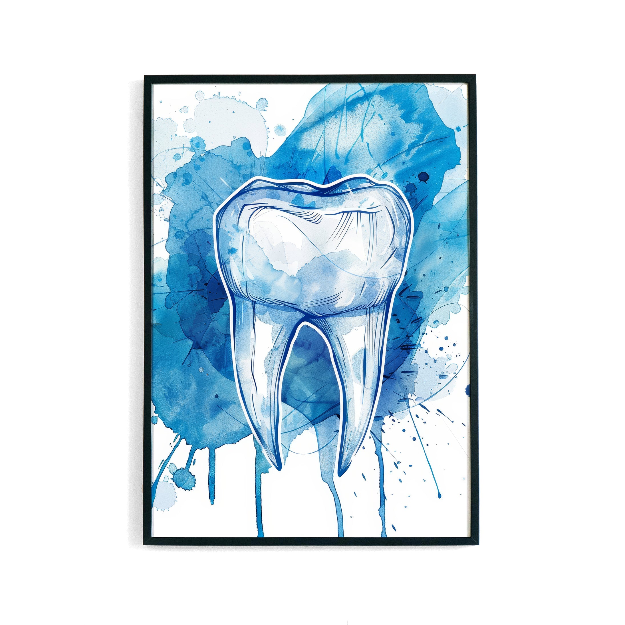 Watercolor Tooth Poster