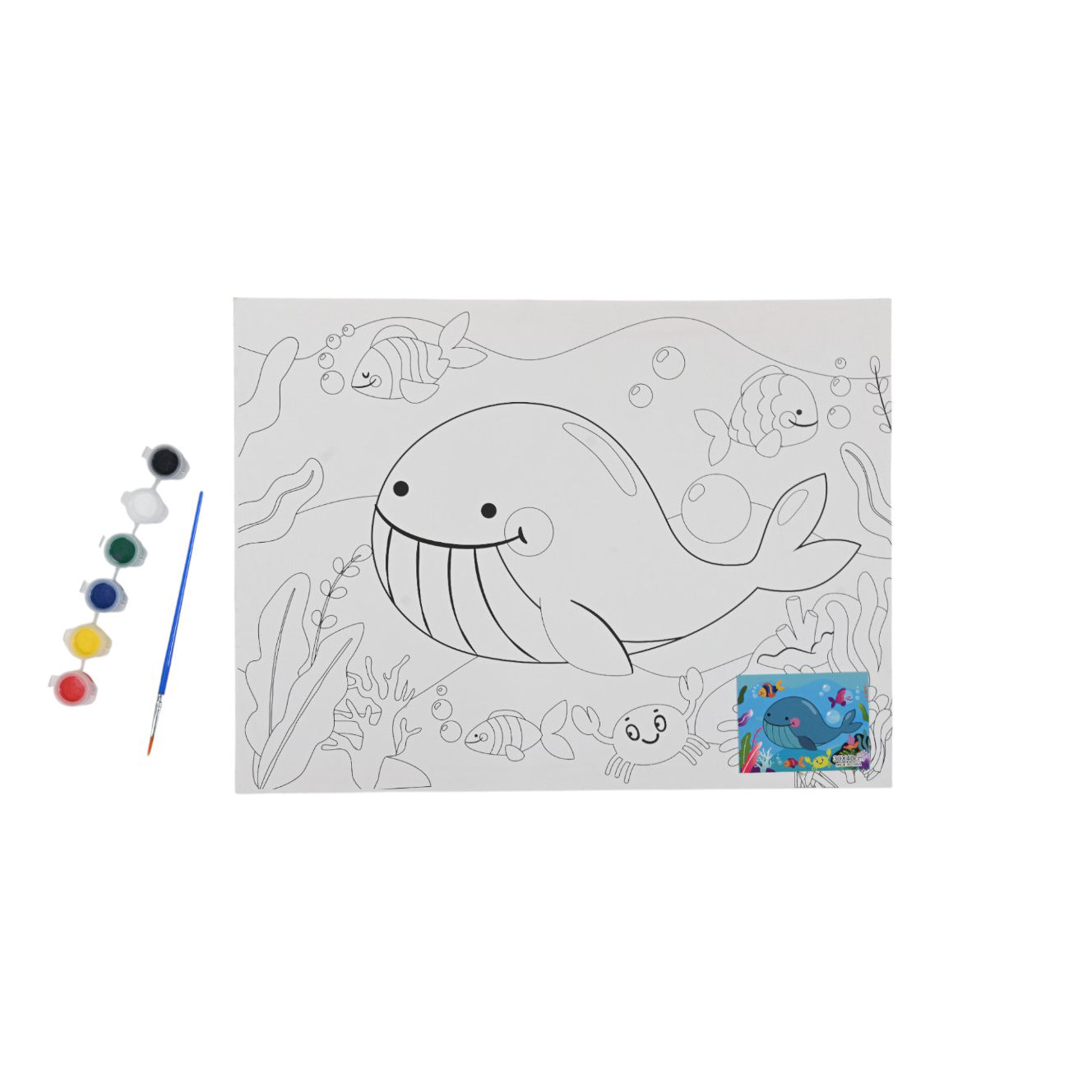 Whale Printed Canvas