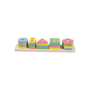 Wooden Geometric Stacking Board
