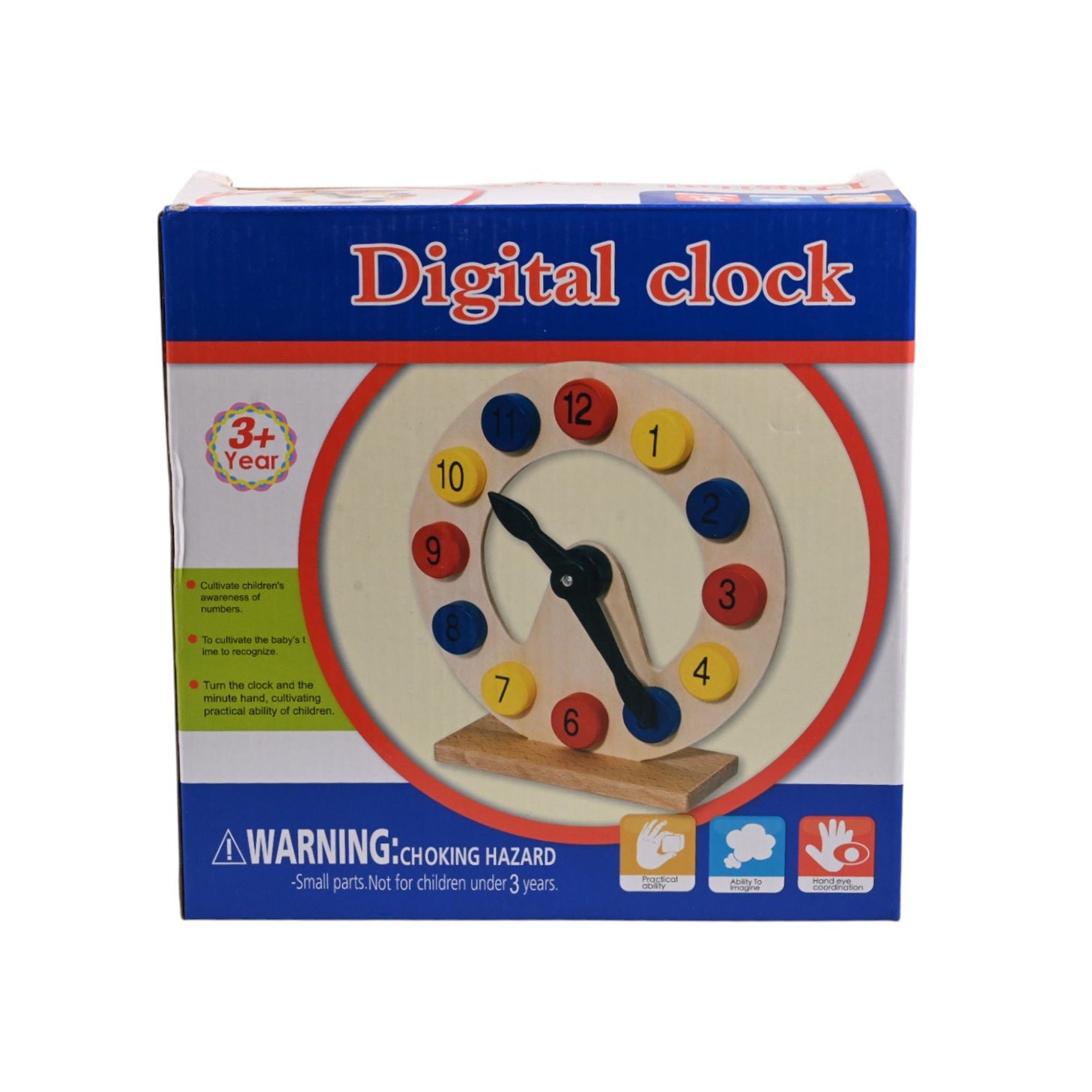 Wooden Time Teaching Clock