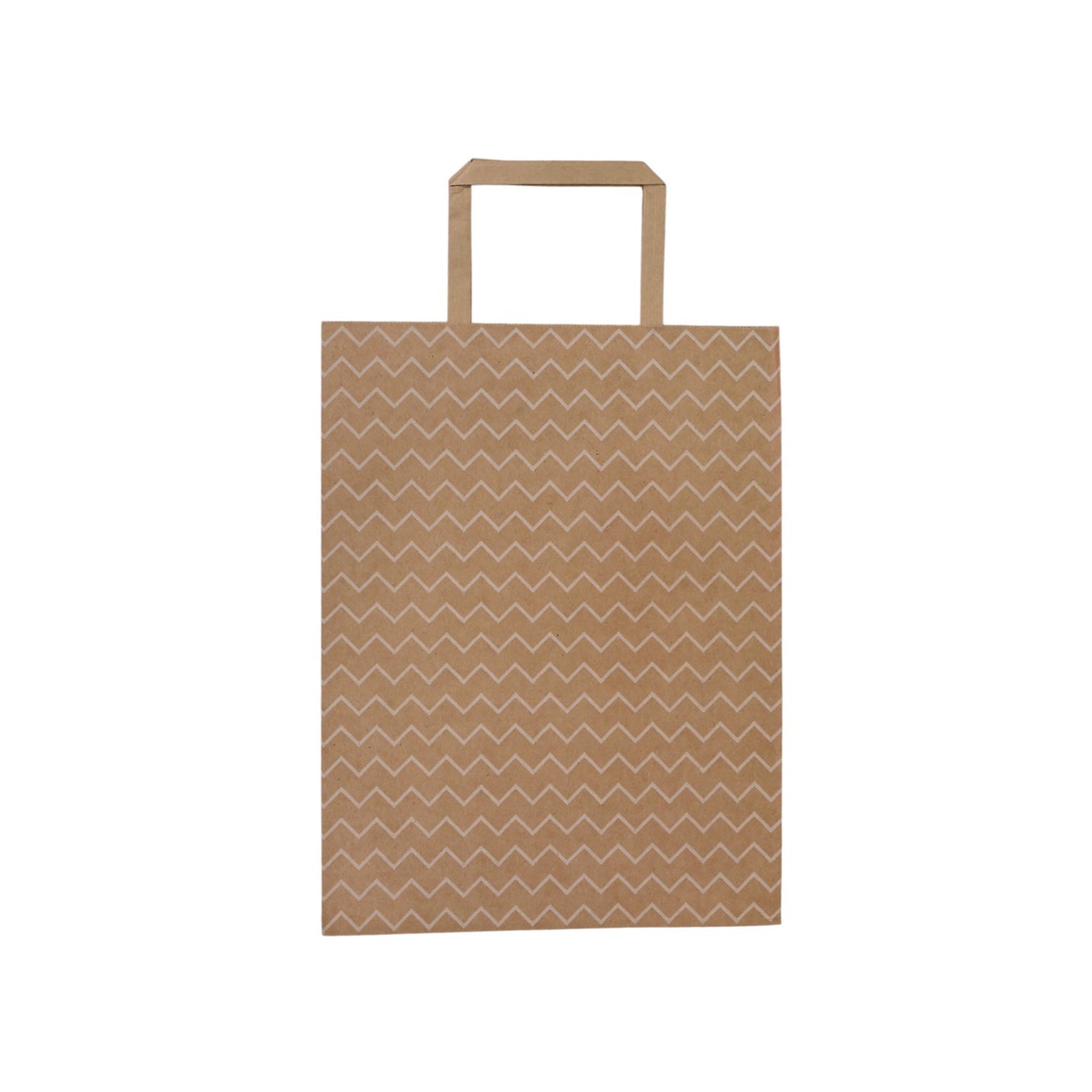 Zigzag Large Kraft Paper Bag